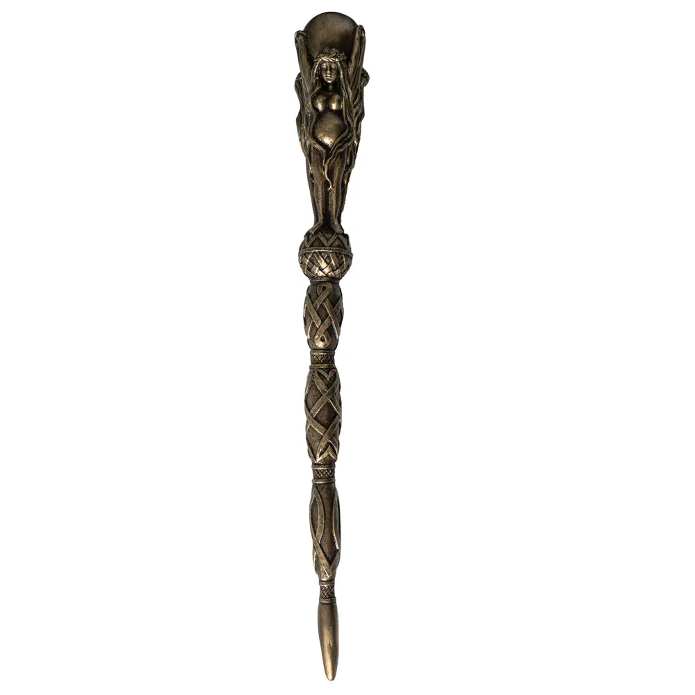 14" Mystical Wand - Triple Goddess