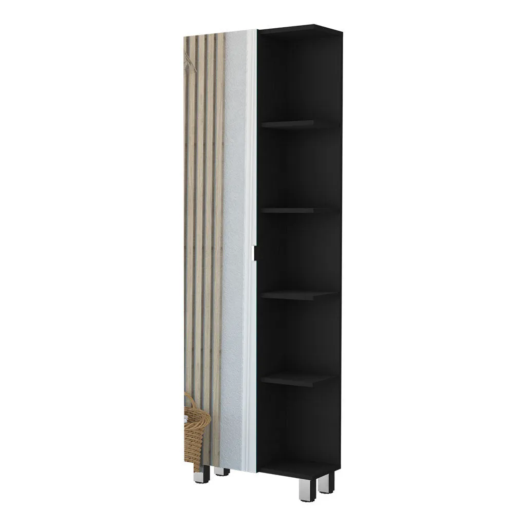 20 Black Accent Cabinet With Nine Shelves