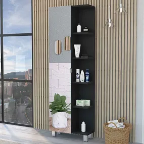 20 Black Accent Cabinet With Nine Shelves