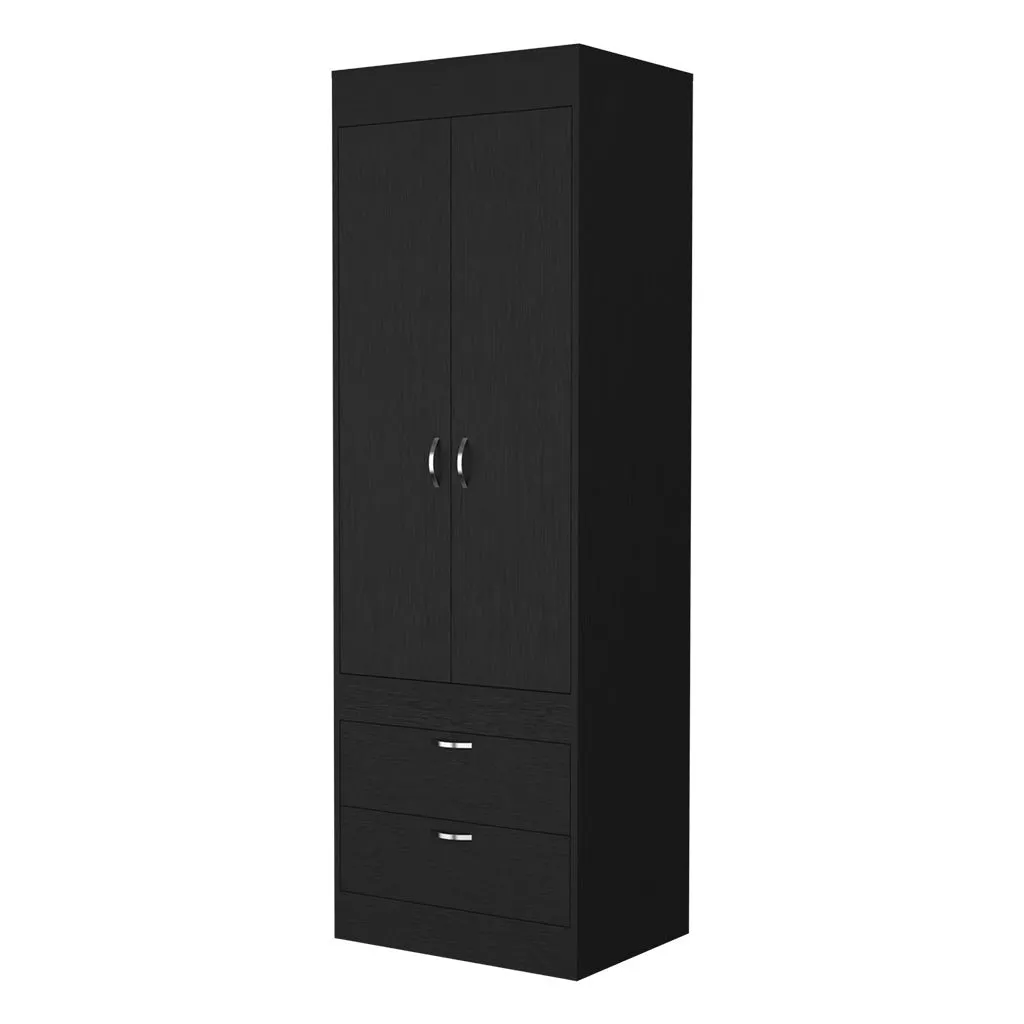 23 Black Two Drawer Dresser