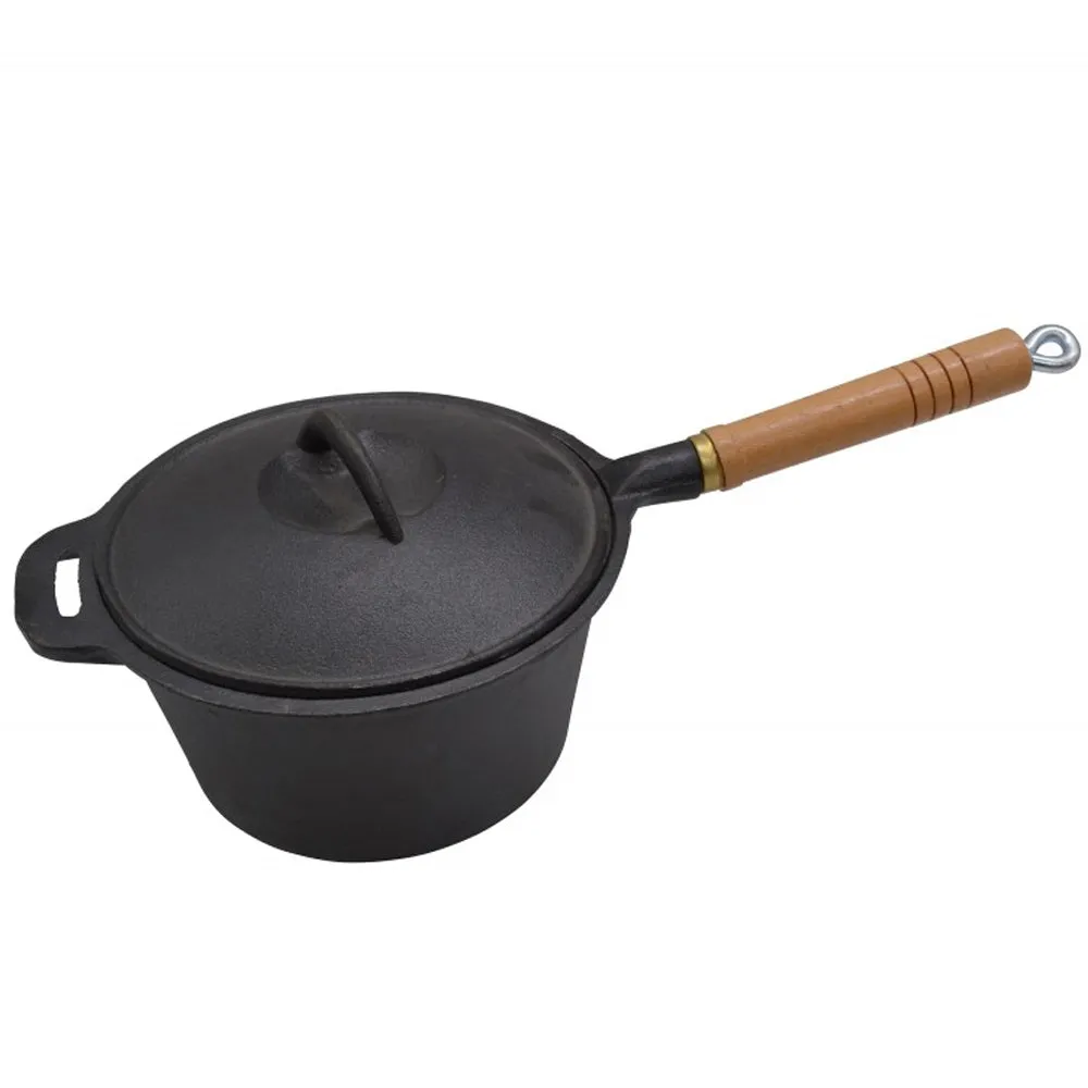 2qt Cast Iron Saucepan