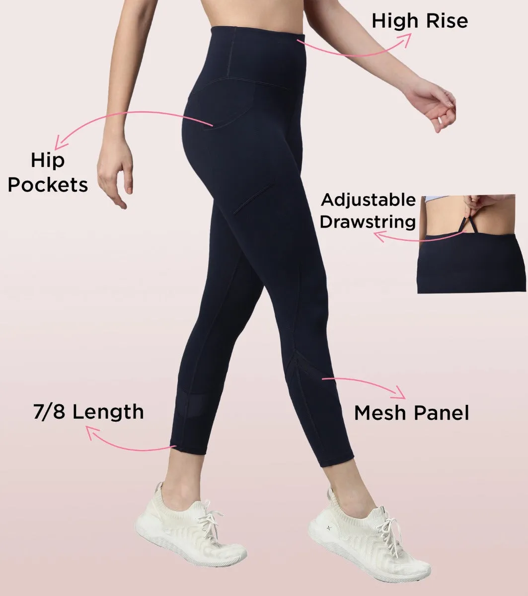 Active Cottony Legging| Feels Like Cotton Dry Fit High Waist 7/8th Length Legging