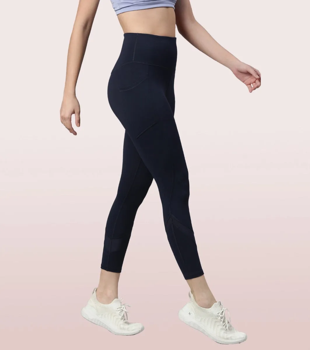 Active Cottony Legging| Feels Like Cotton Dry Fit High Waist 7/8th Length Legging