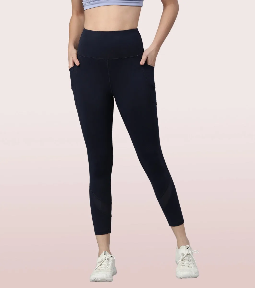 Active Cottony Legging| Feels Like Cotton Dry Fit High Waist 7/8th Length Legging