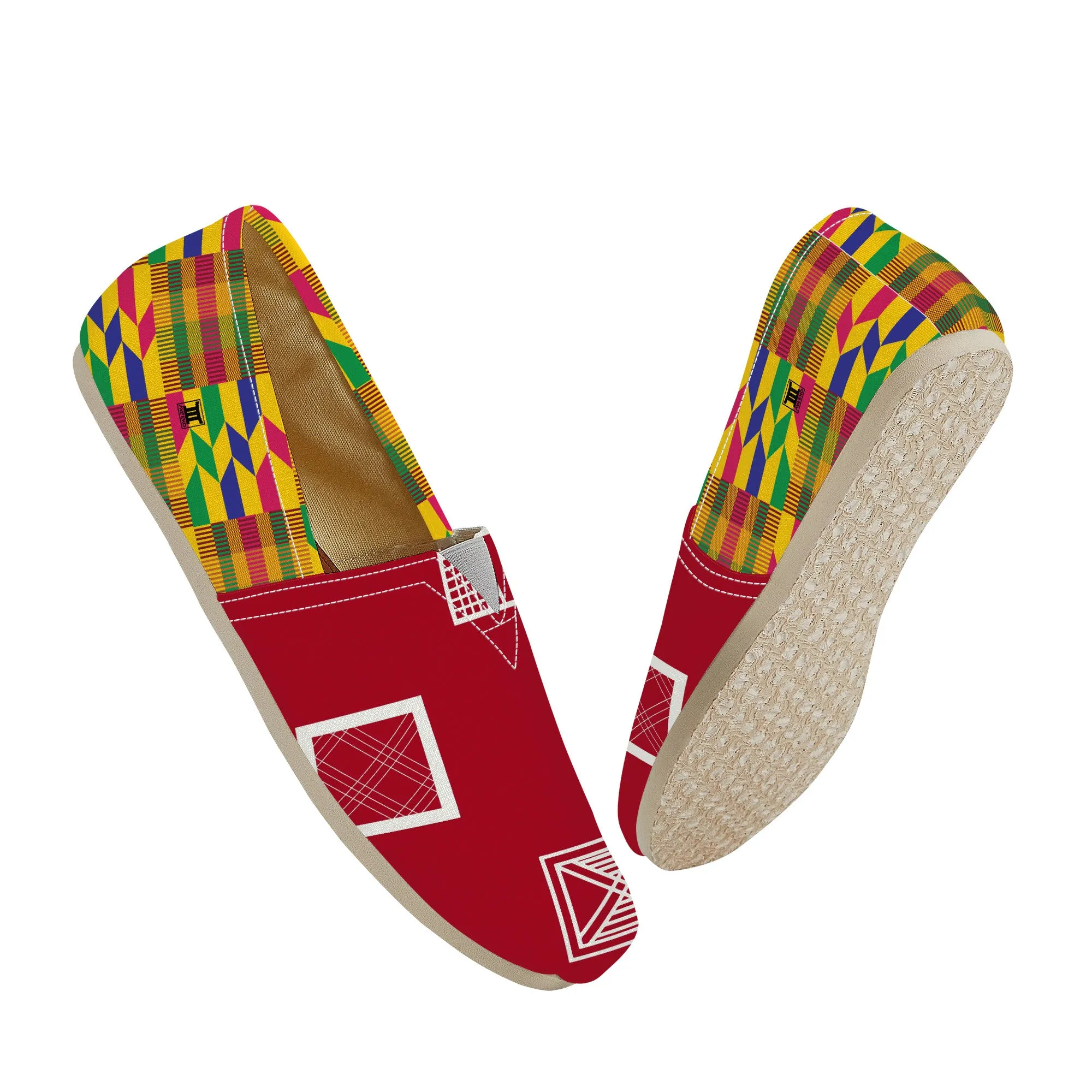 Adinkra Kokoo-Kente Slip-on Canvas