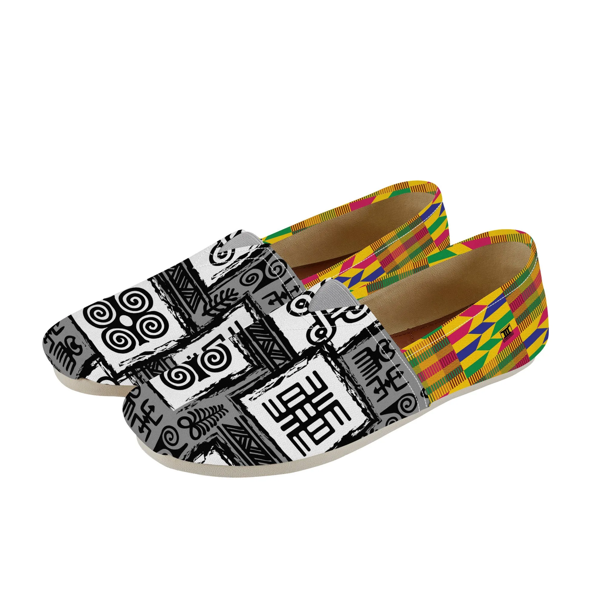 Adinkra Nsonso-Kente Slip-on Canvas