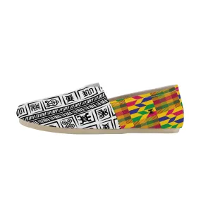 Adinkra Tuntum Fitaa-Kente Slip-on Canvas