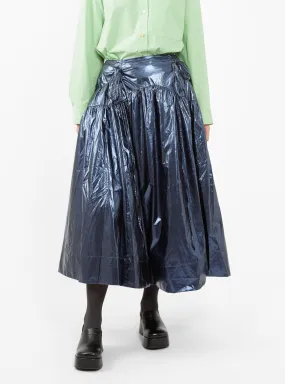 Anika Lamé Skirt Navy