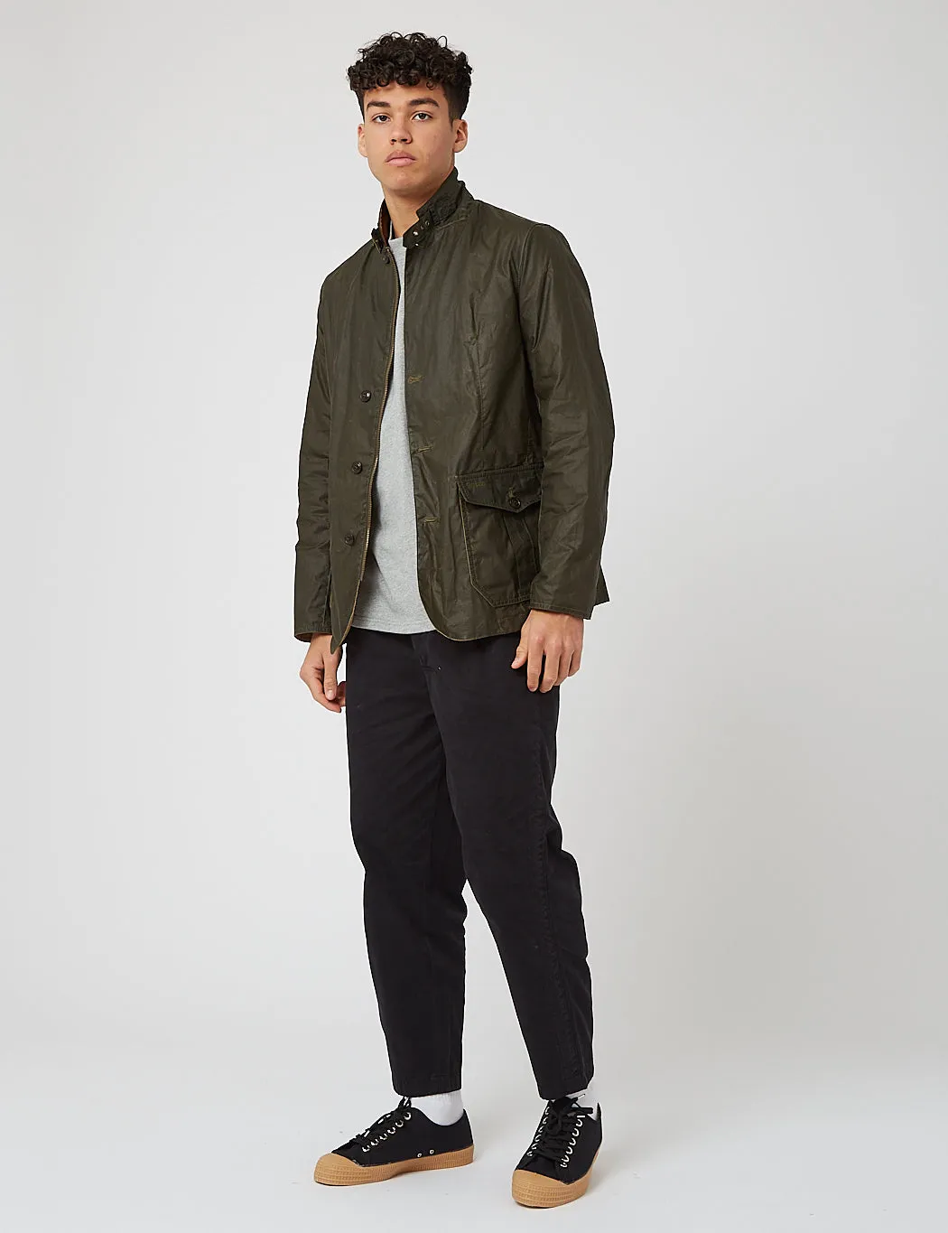 Barbour Lightweight Sander Wax Jacket - Archive Olive