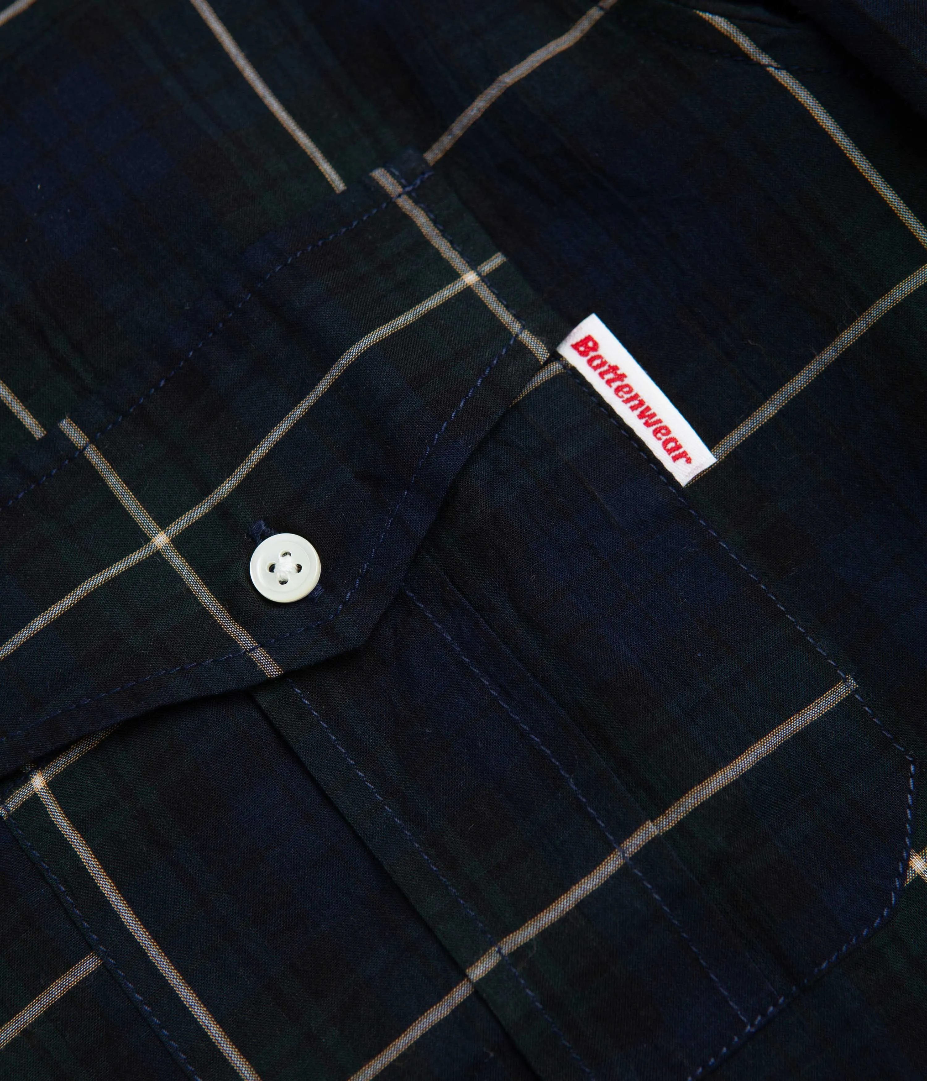 Battenwear BD Scout Shirt - Navy Plaid