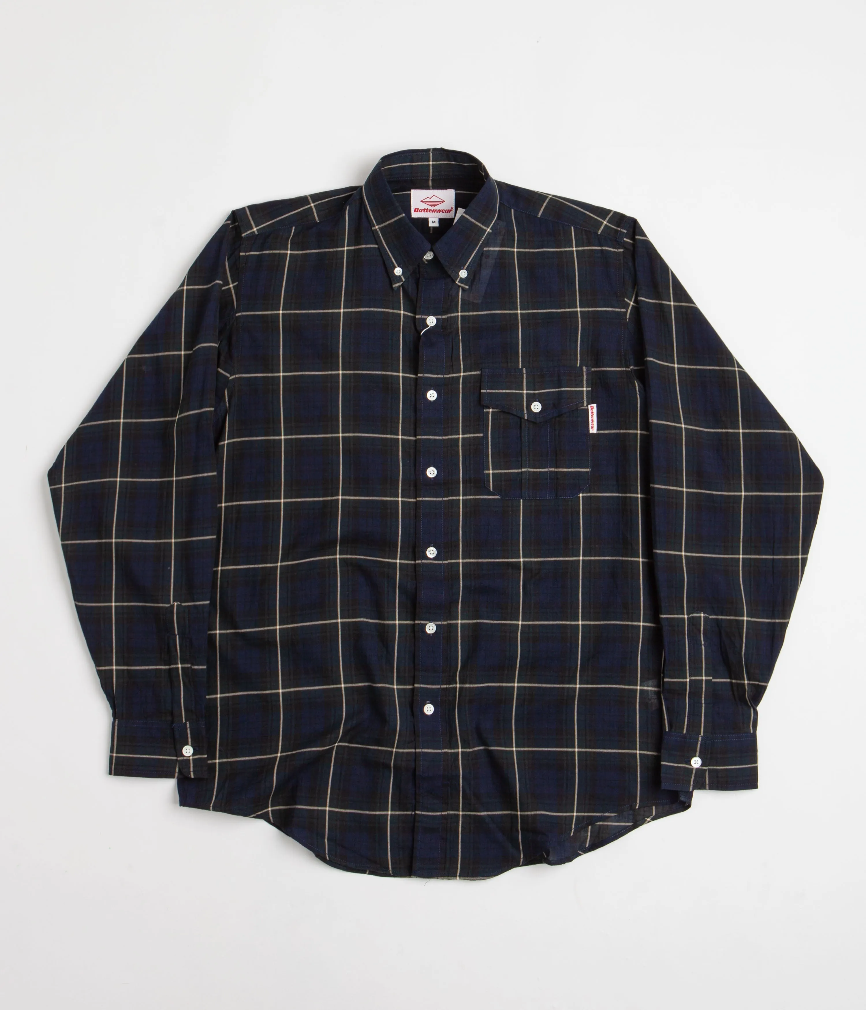 Battenwear BD Scout Shirt - Navy Plaid