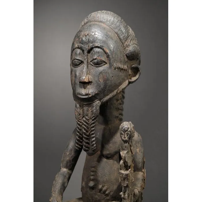 Baule Waka Sona Male Figure 23.6 Height, Cte d'Ivoire #895