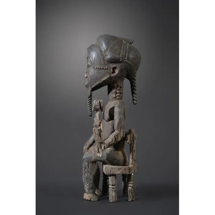 Baule Waka Sona Male Figure 23.6 Height, Cte d'Ivoire #895