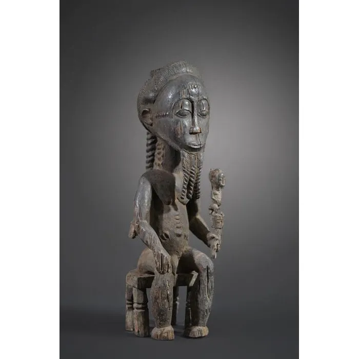 Baule Waka Sona Male Figure 23.6 Height, Cte d'Ivoire #895