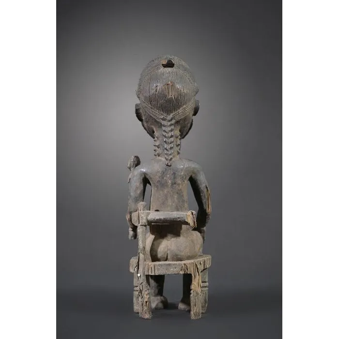 Baule Waka Sona Male Figure 23.6 Height, Cte d'Ivoire #895