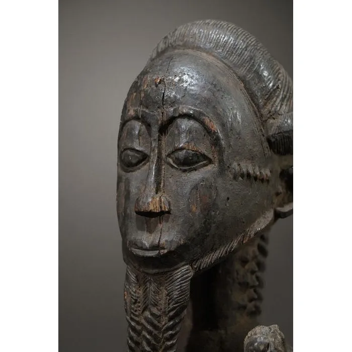 Baule Waka Sona Male Figure 23.6 Height, Cte d'Ivoire #895