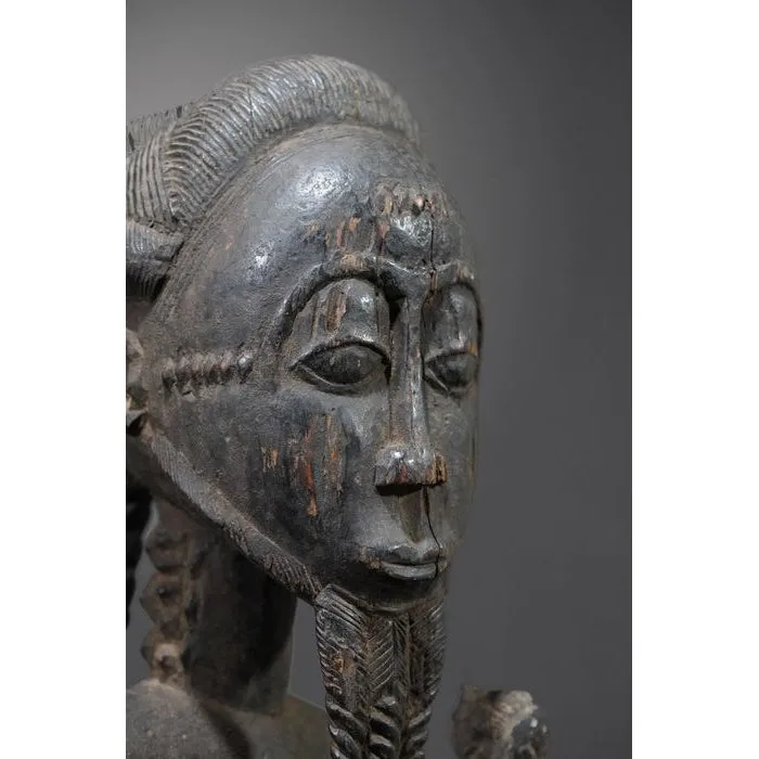 Baule Waka Sona Male Figure 23.6 Height, Cte d'Ivoire #895