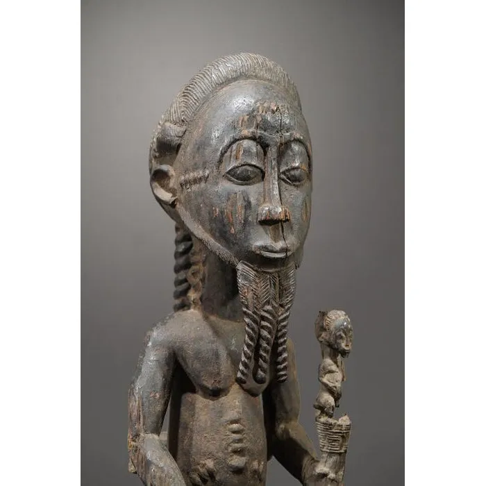 Baule Waka Sona Male Figure 23.6 Height, Cte d'Ivoire #895