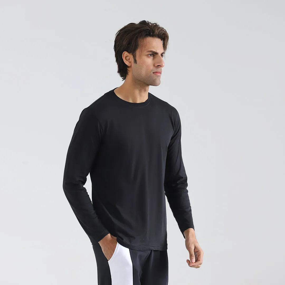 Black Full Sleeve Crew Neck