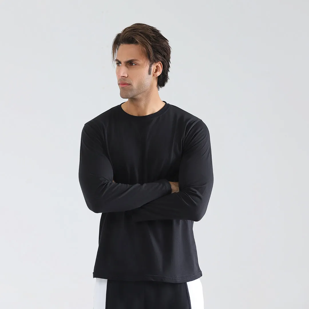 Black Full Sleeve Crew Neck