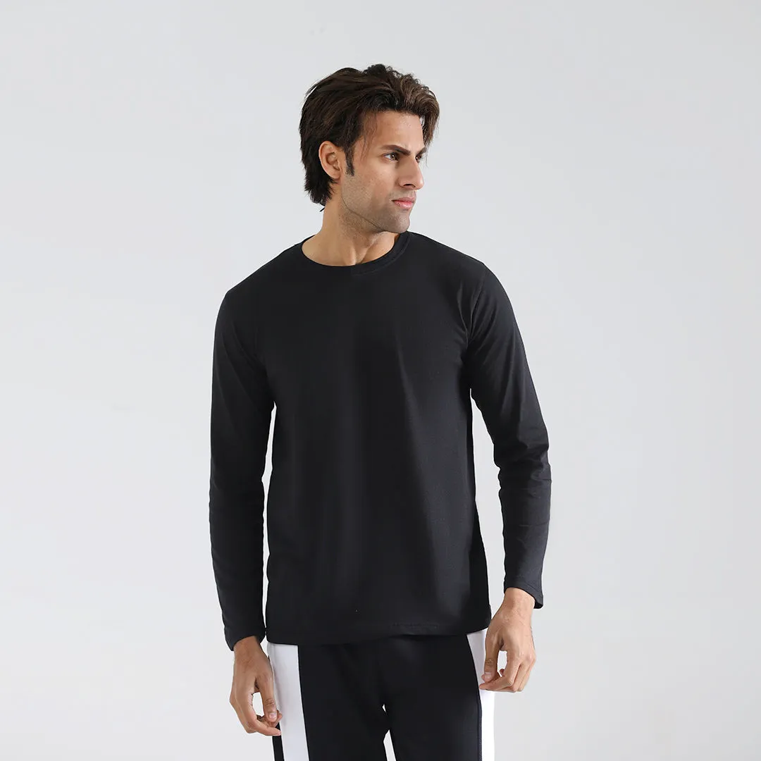 Black Full Sleeve Crew Neck