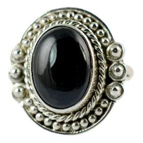 Black Onyx 925 Solid Sterling Silver Handmade Ring Size 3-13 (US)