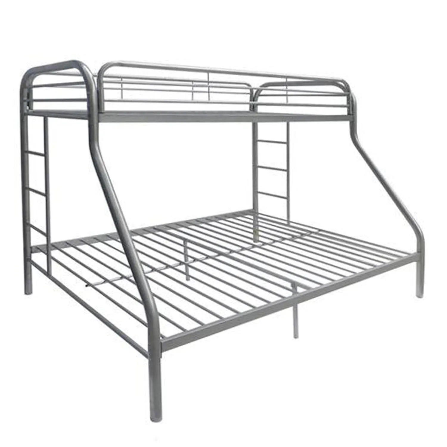 Black Twin Over Full Contemporary Metal Bunk Bed