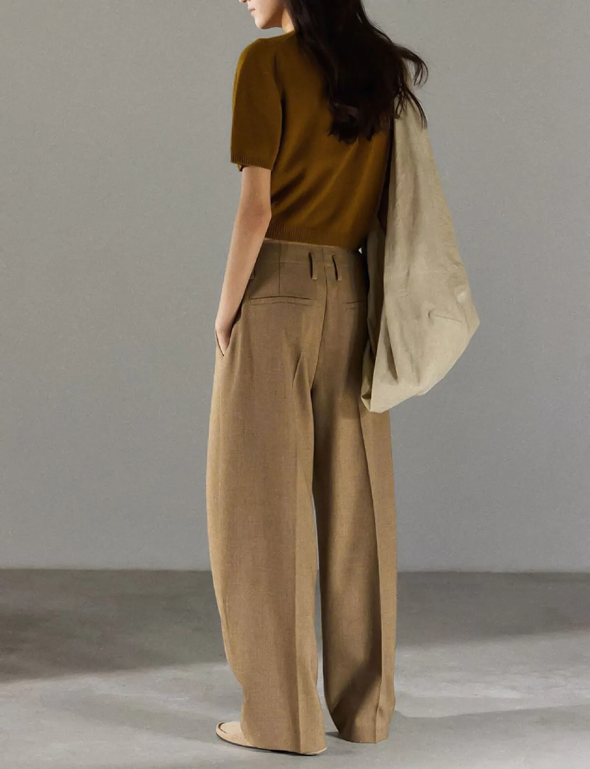 Brown Martin Slouchy Pants-BESTSELLER