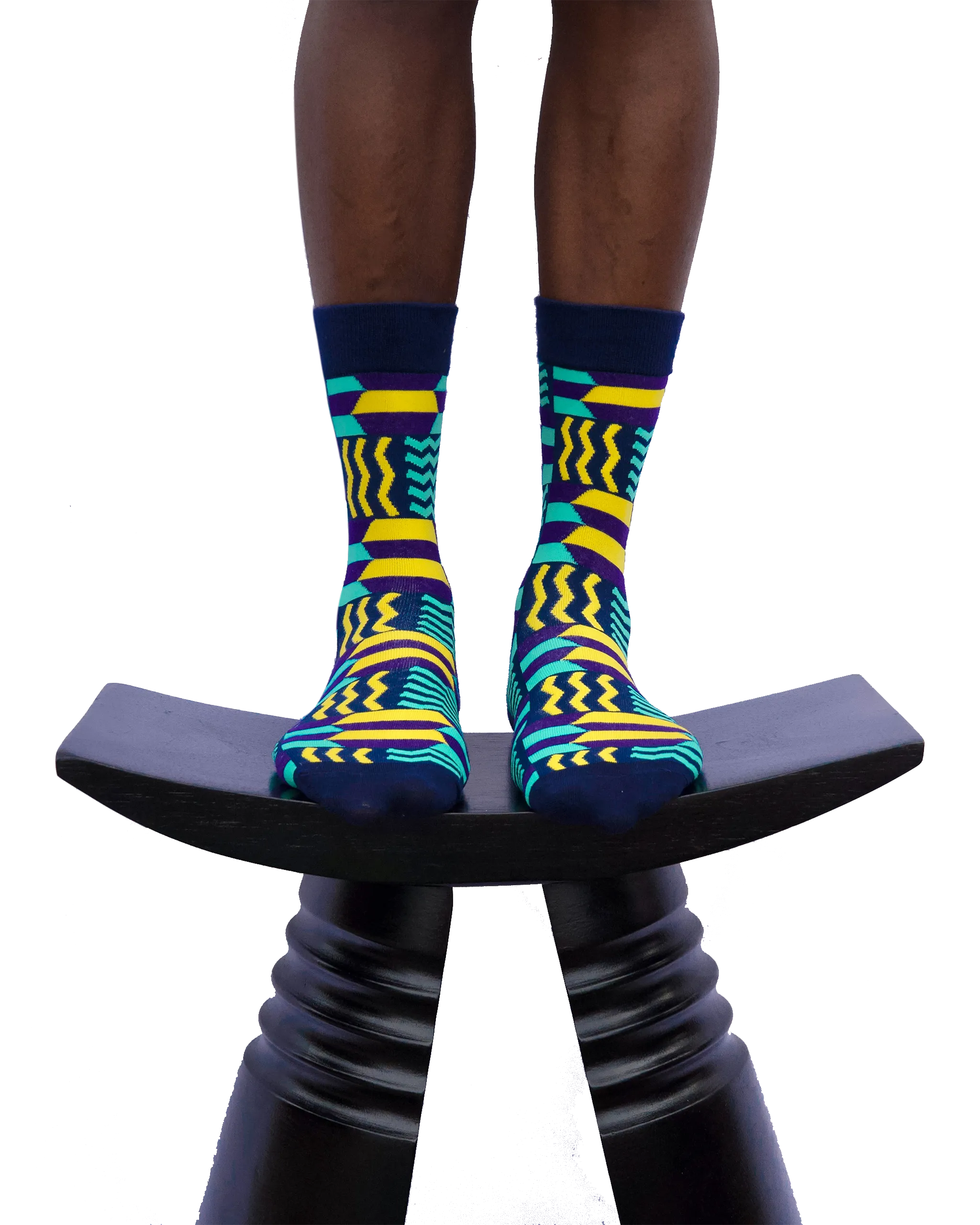 CHALE SOCKS Bonwire Kente Print Socks