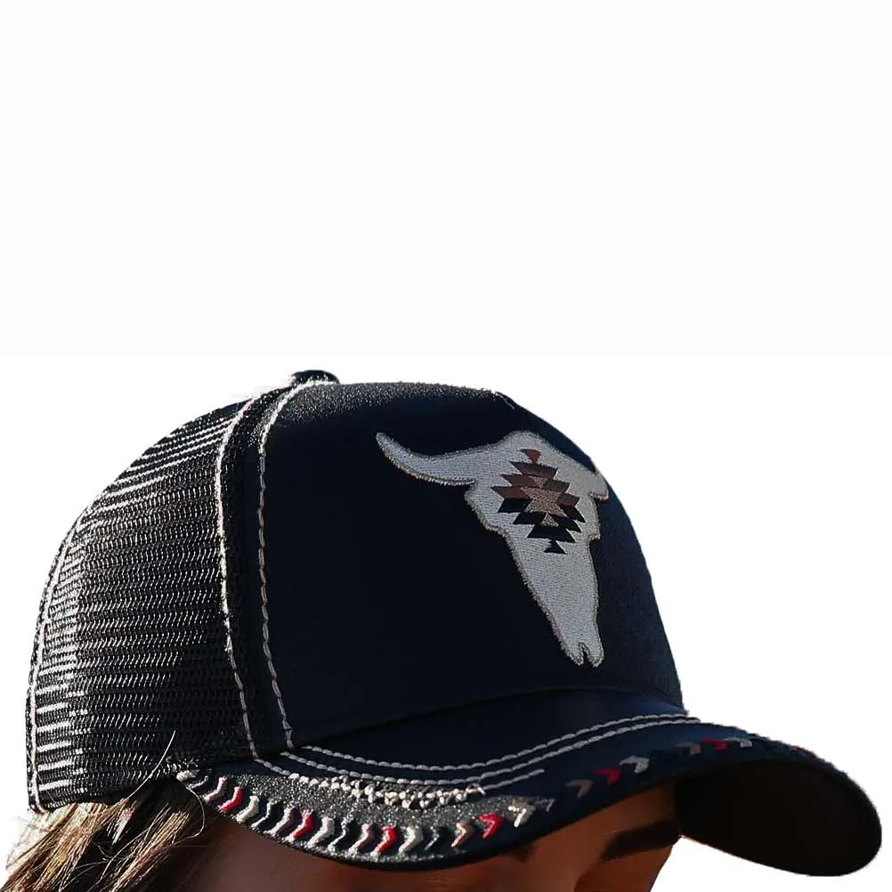 Cruel Denim Women's Longhorn Trucker Cap