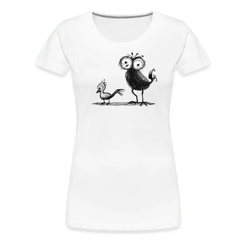 Damen T-Shirt mit Vogelmotiv "Spatzen"