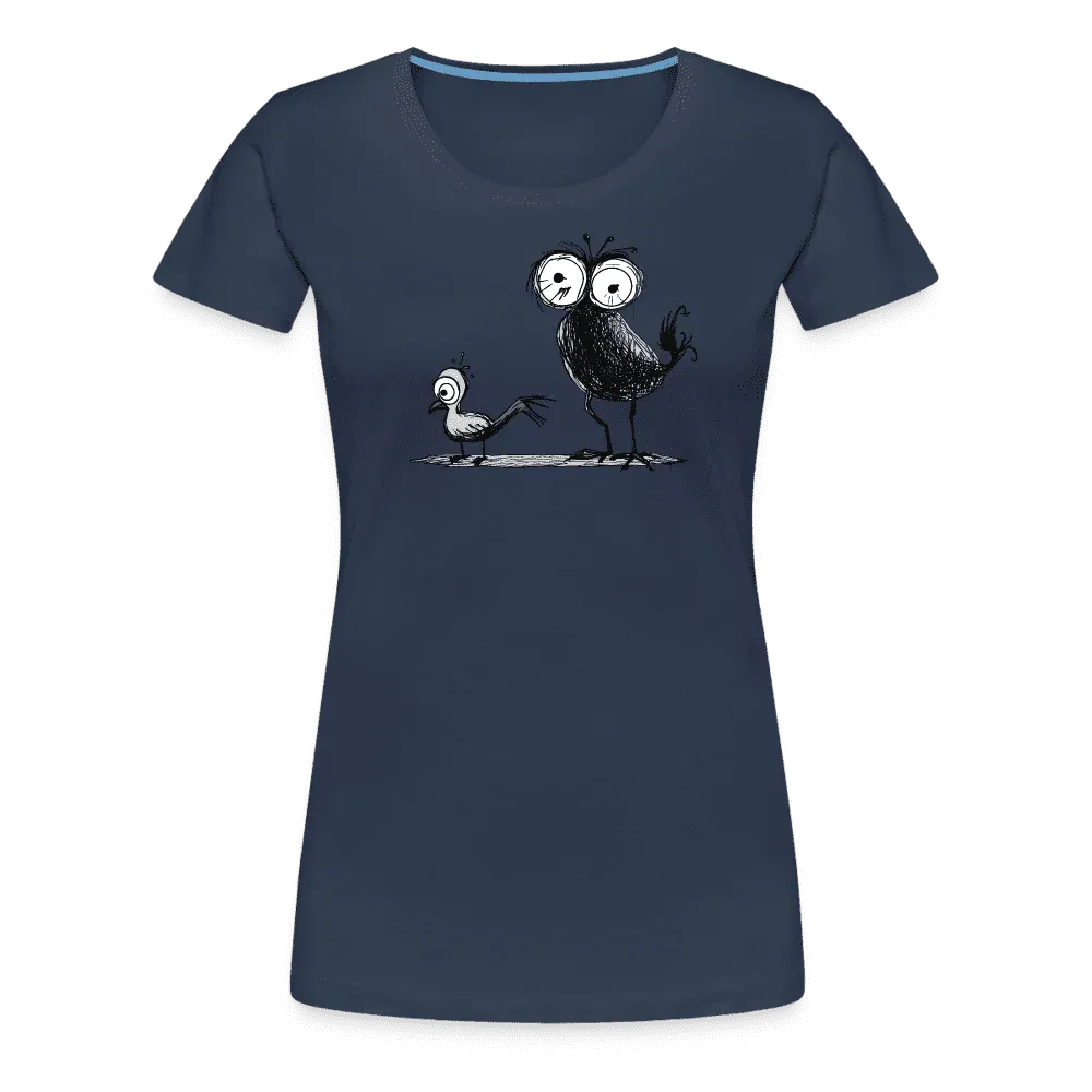 Damen T-Shirt mit Vogelmotiv "Spatzen"