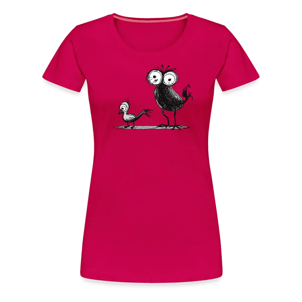 Damen T-Shirt mit Vogelmotiv "Spatzen"