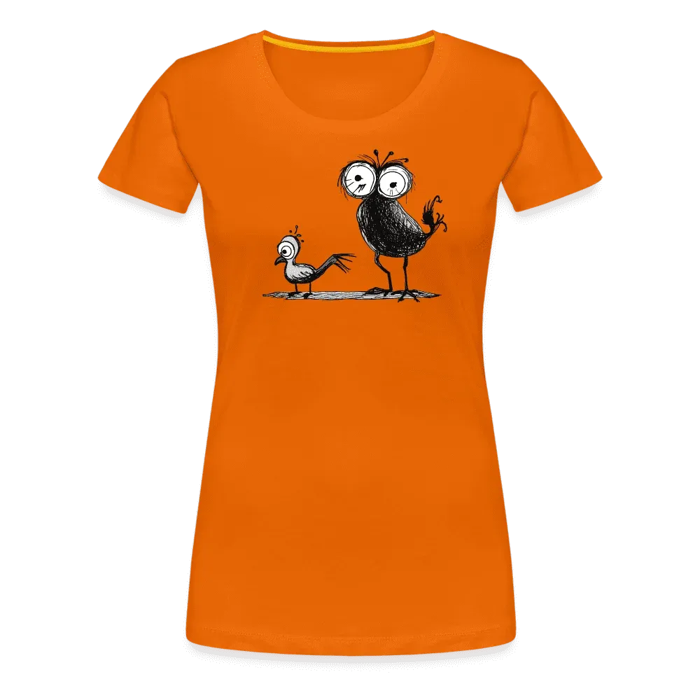 Damen T-Shirt mit Vogelmotiv "Spatzen"