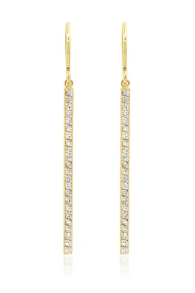 DIAMOND STICK EARRINGS