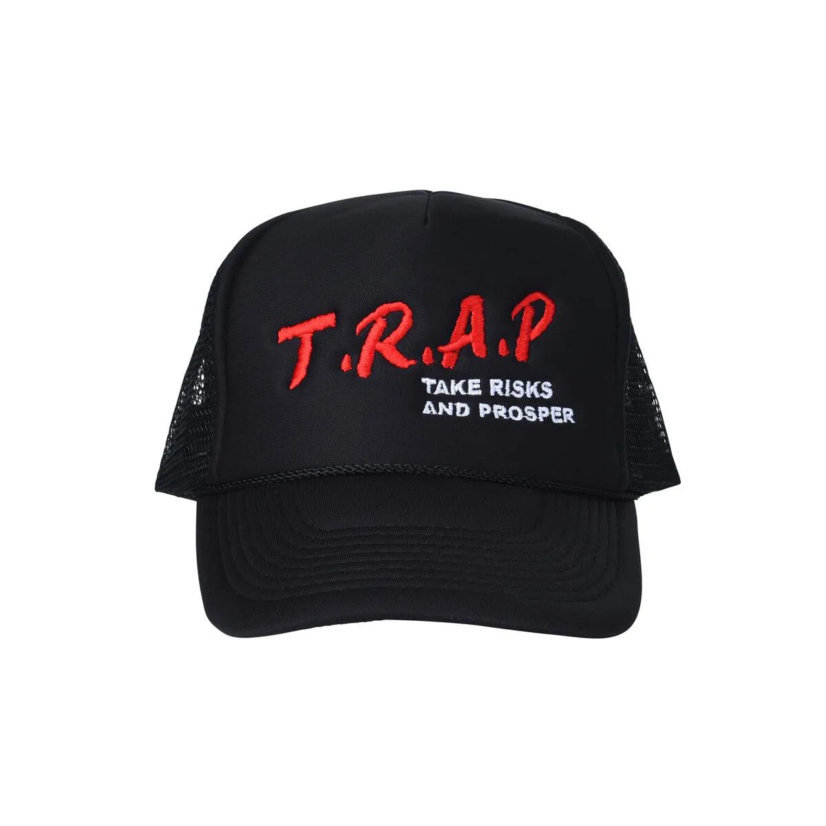 Dropout Take Risks & Prosper T.R.A.P Trucker Hat - Black