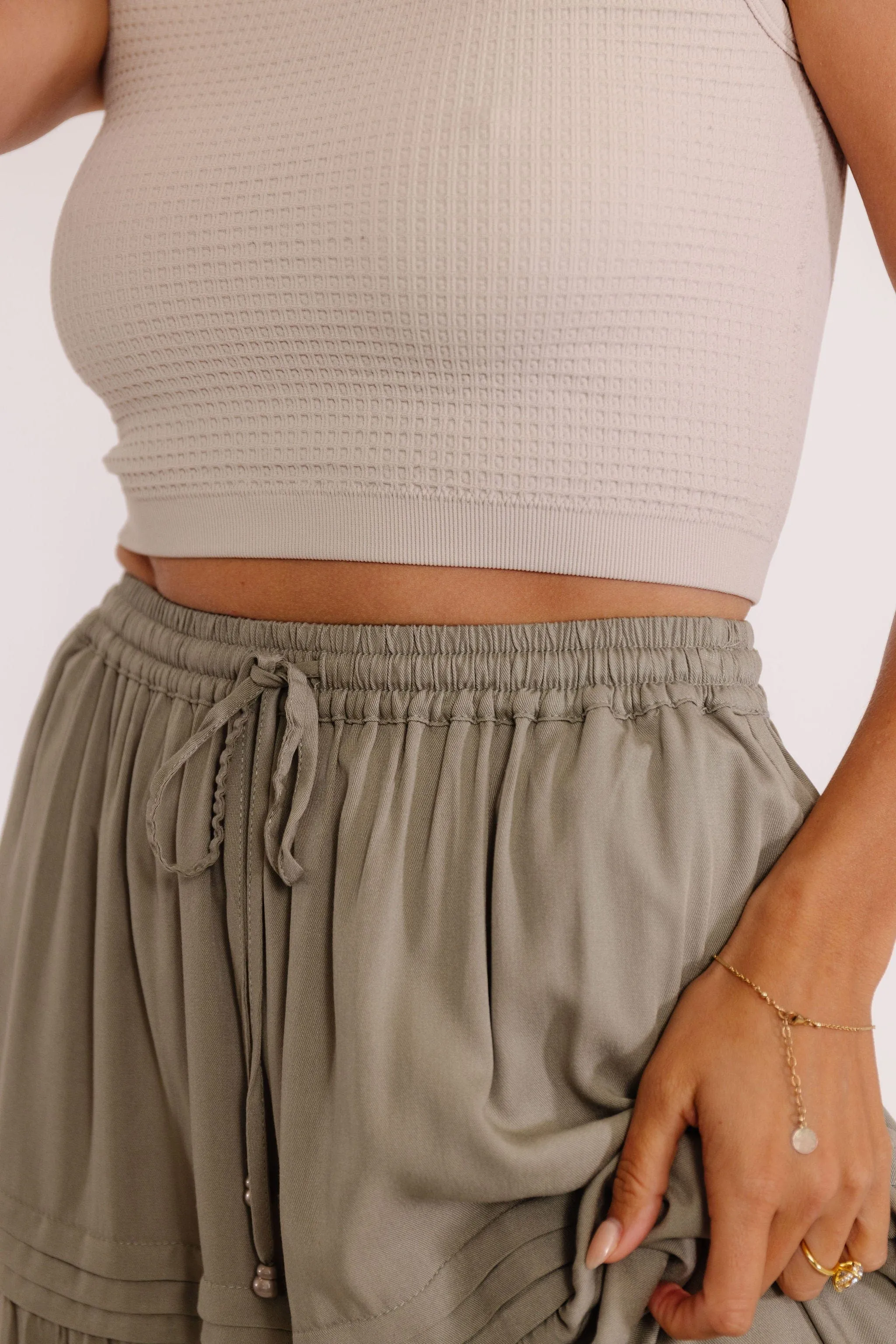 Easy Breezy Skirt in Olive