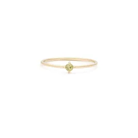 Element Ring | 14k Gold & Peridot