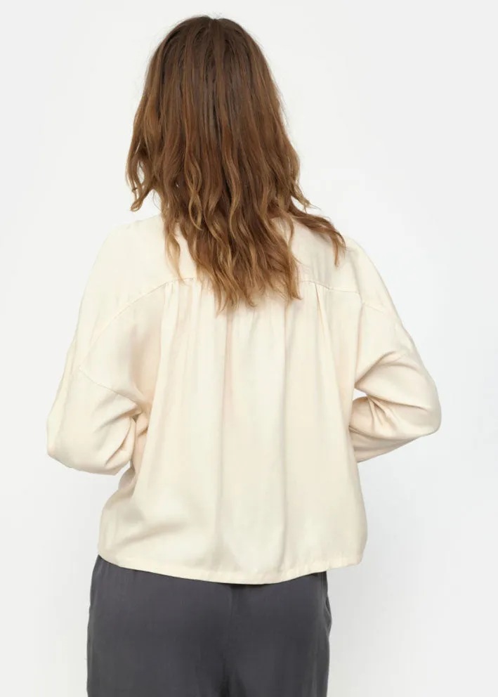 Esmé Studios Bianca LS Blouse - Buttercream