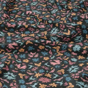 Floral Ecovero Rayon Fabric in Majestic