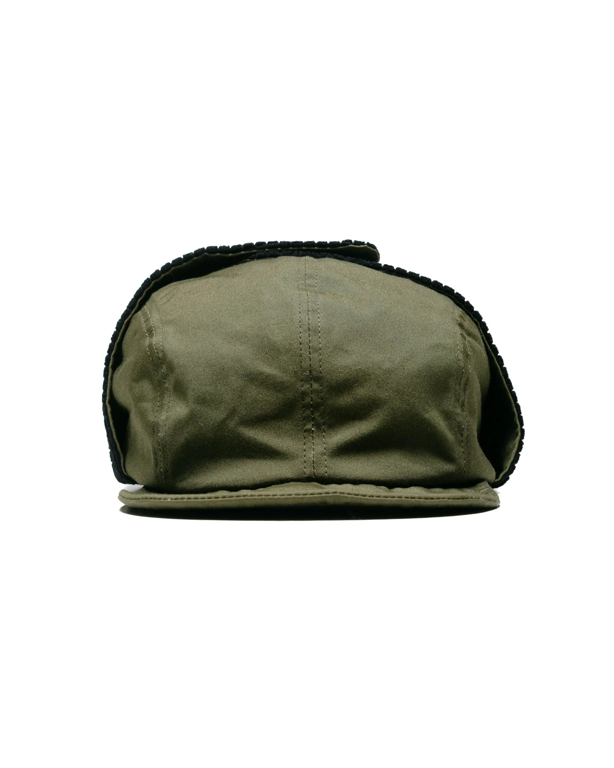 Found Feather USN Utility Cold Season Cap VENTILE Cotton Polar Fleece Green/Black