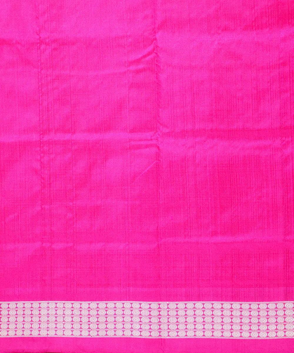 Grey pink silk handloom sambalpuri saree