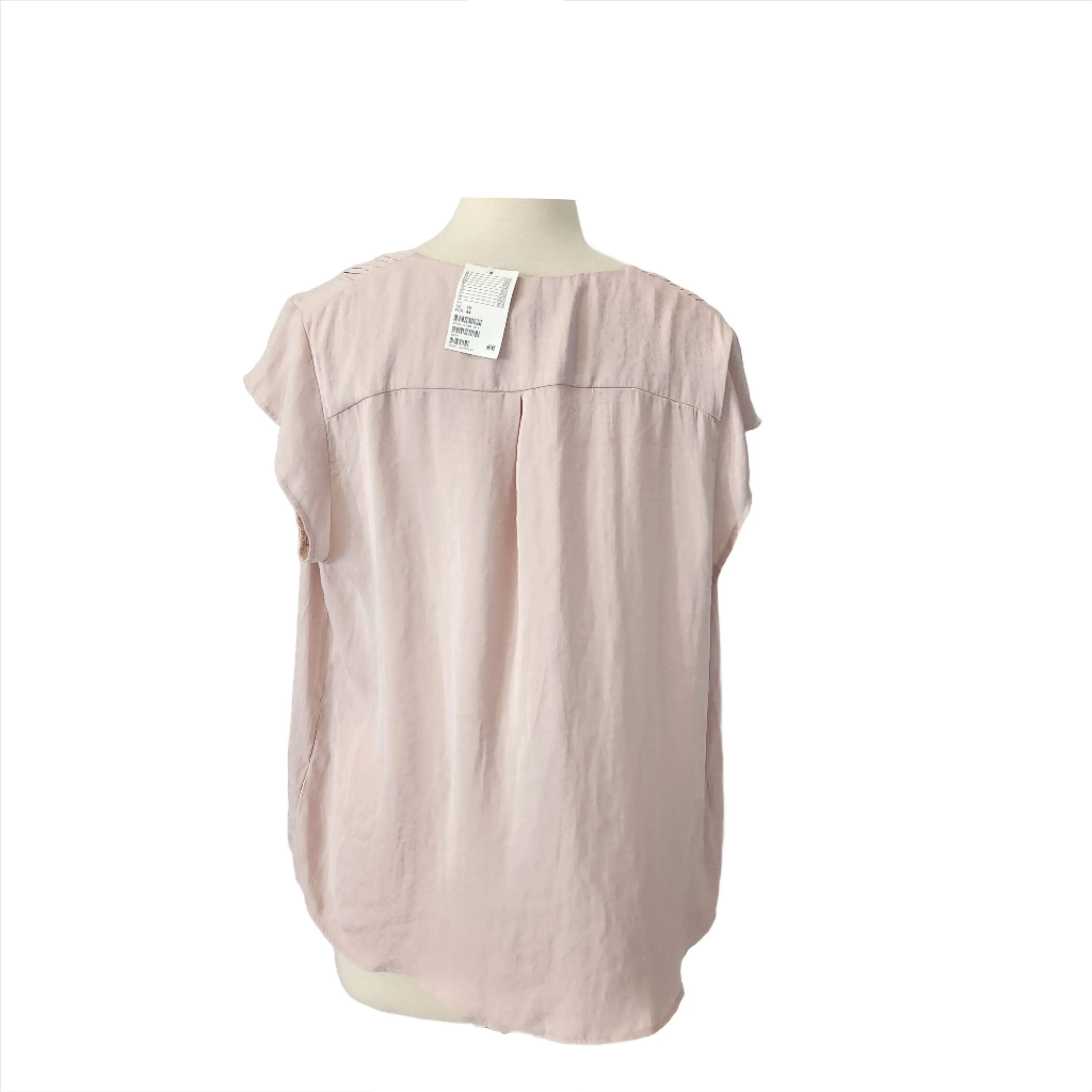 H&M Blush Pink Cap-sleeves Blouse | Brand New |