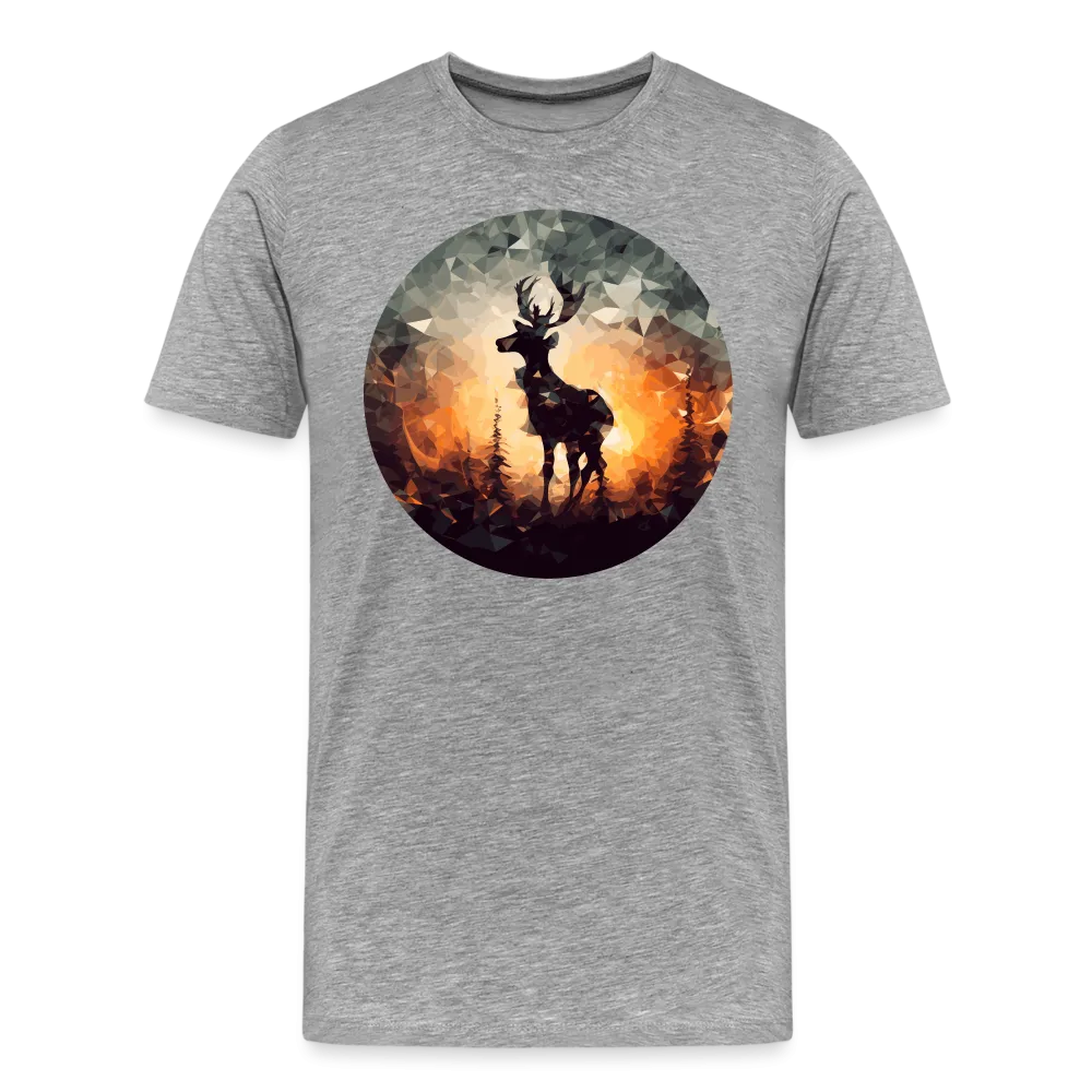 Herren T-Shirt mit Hirschmotiv "Polygon Hirsch"