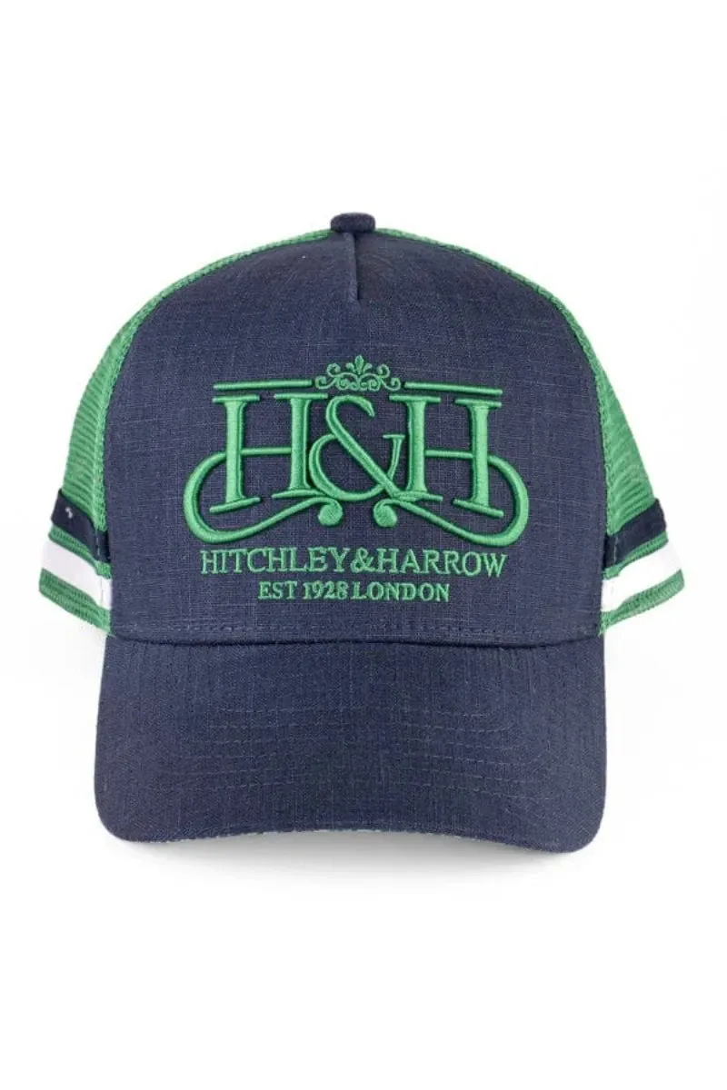 Hitchley & Harrow Cap Trucker Navy/Emerald