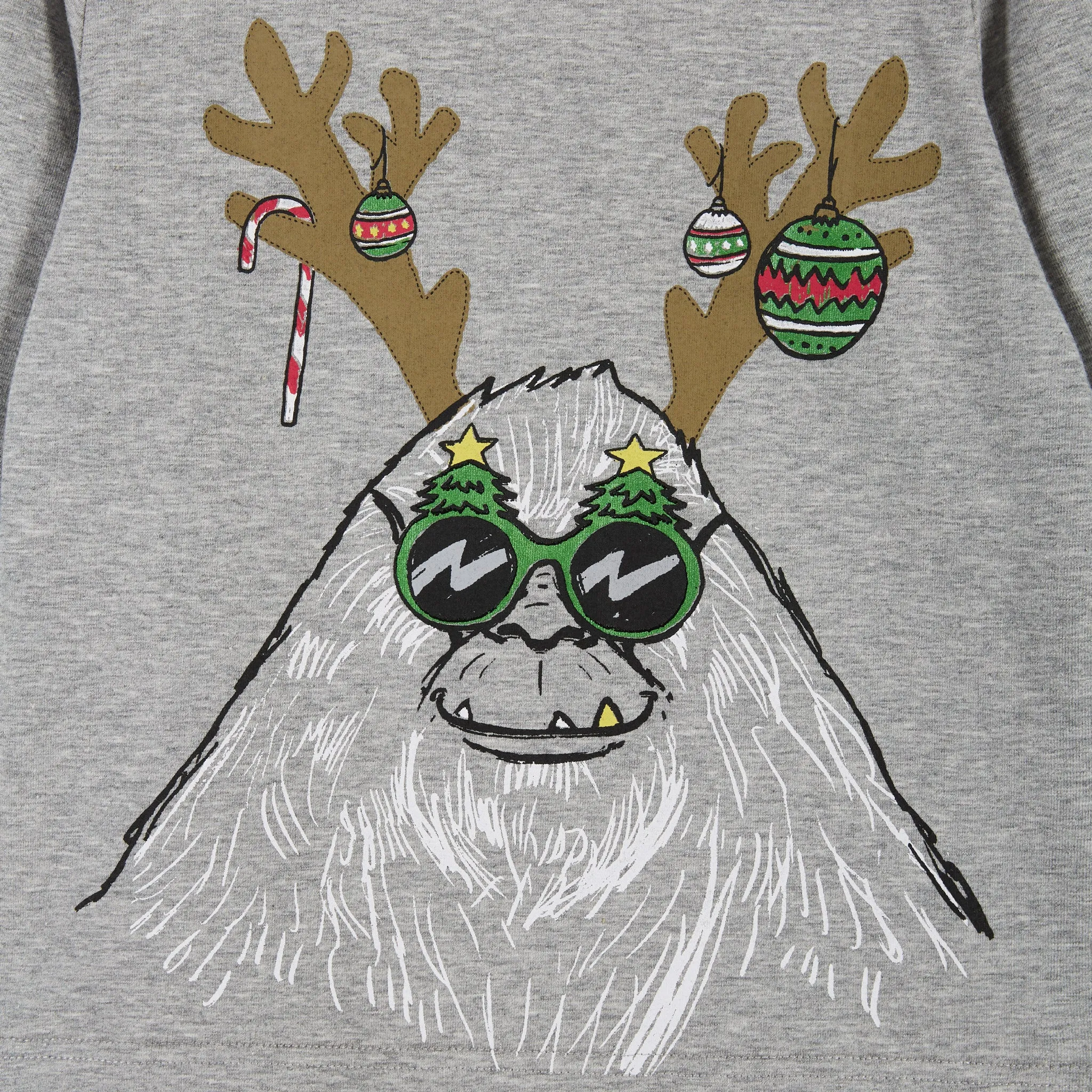 Holiday Yeti Tee  | Grey