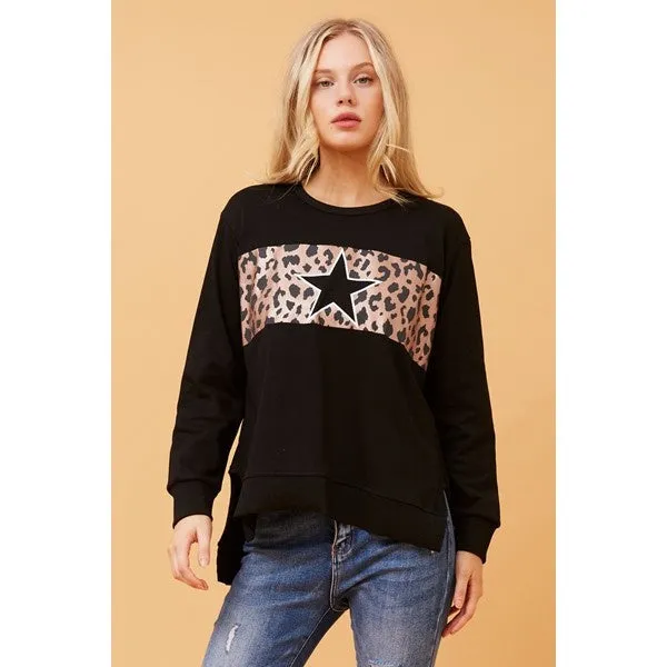 HUDSON ANIMAL PRINT SWEATSHIRT