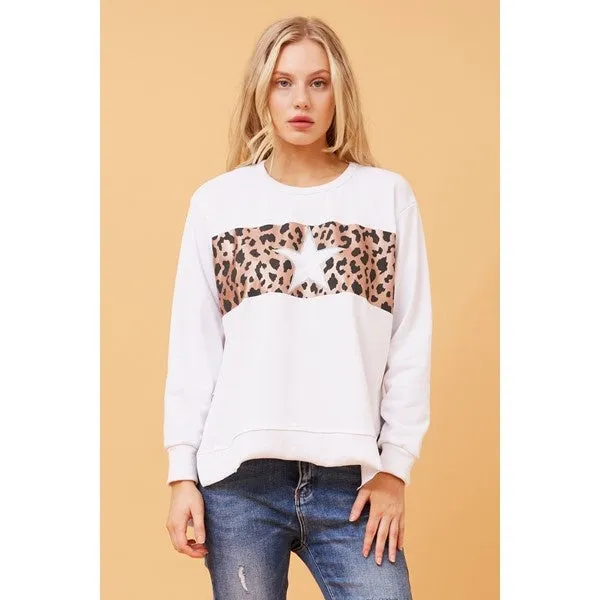 HUDSON ANIMAL PRINT SWEATSHIRT