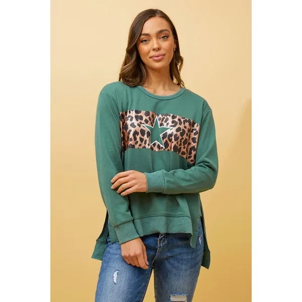 HUDSON ANIMAL PRINT SWEATSHIRT