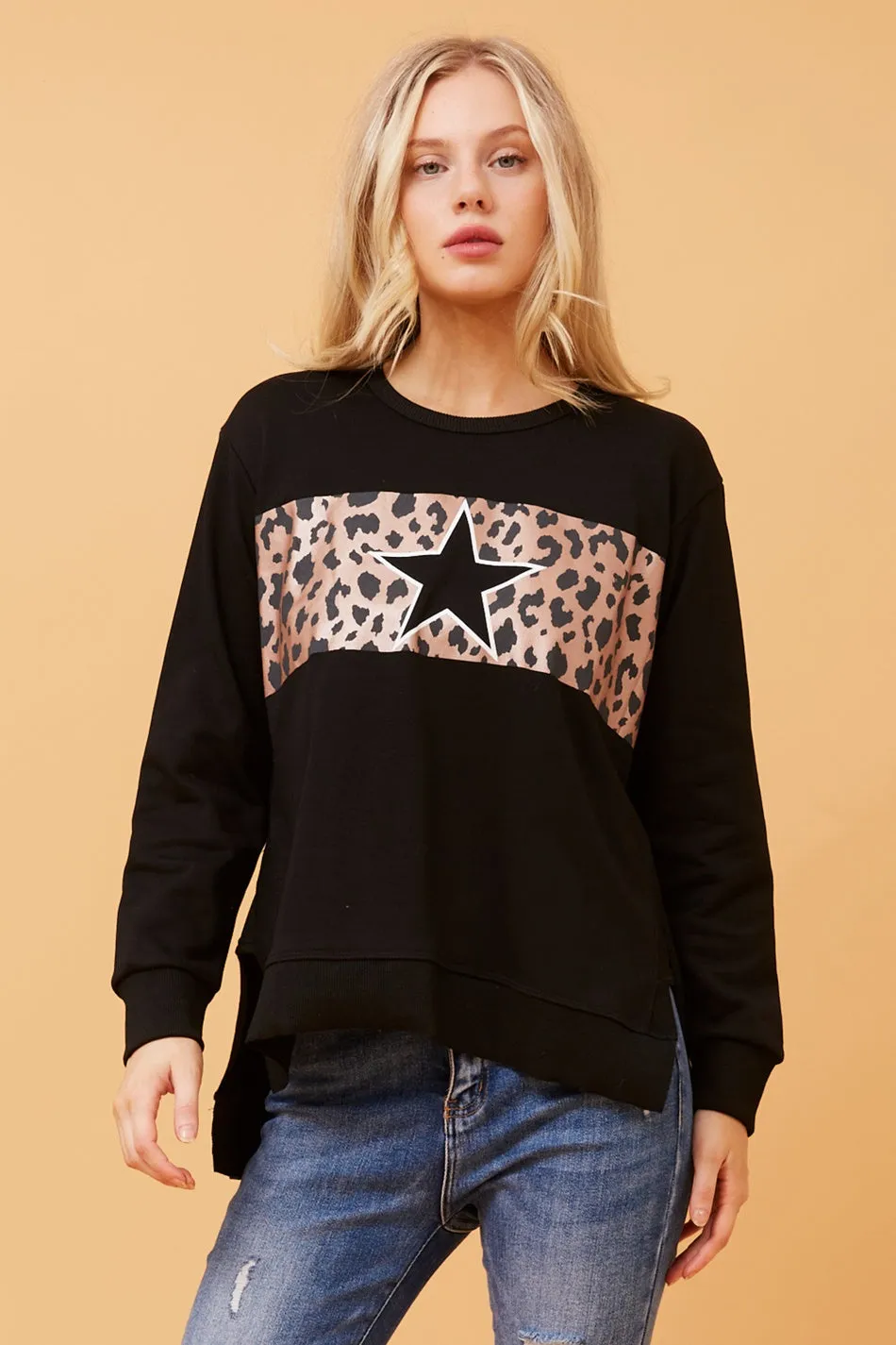 HUDSON ANIMAL PRINT SWEATSHIRT